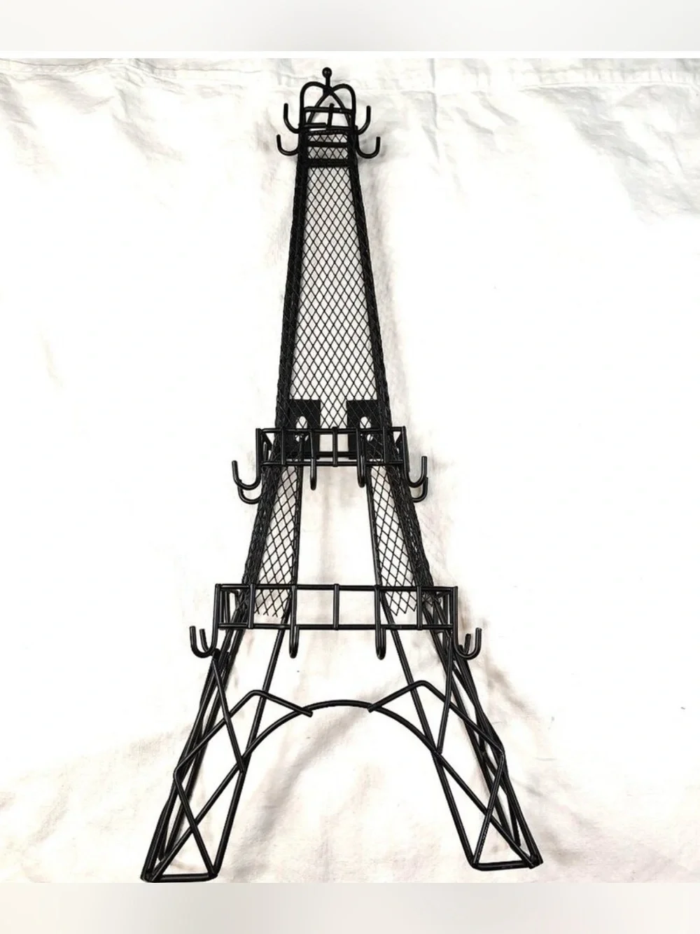 Black Eiffel Tower Jewelry Organizer Stand - Unbranded